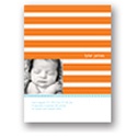 Stripes and Scallops -- Photo Birth Announcement