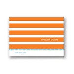 Stripes and Scallops -- Baby Boy Thank You Card