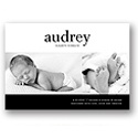 Bold Baby -- Photo Birth Announcement