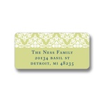 Born in Elegance in Green -- Address Label