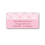 Born in Elegance in Pink -- Address Label