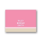 Lovely Stripes in Pink -- Baby Thank You Card