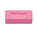 Stylish Swirls in Pink -- Address Label