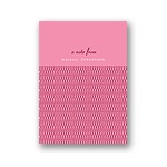 Stylish Swirls in Pink -- Thank You Card