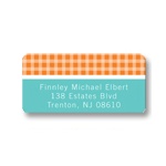 Criss Cross Love in Orange -- Address Label