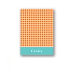 Criss Cross Love in Orange -- Thank You Card