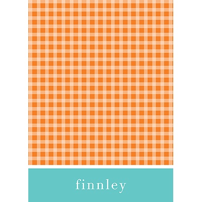 Criss Cross Love in Orange -- Thank You Card