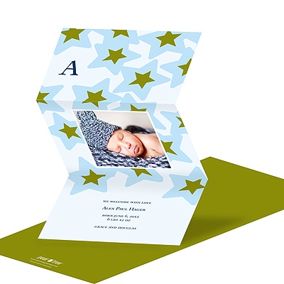 A Star is Born -- Photo Birth Announcement