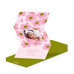 Playful Petals -- Photo Birth Announcement