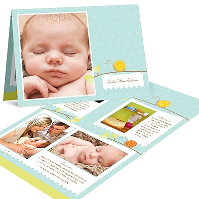 Storybook Branches -- Photo Birth Announcement