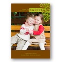 Earthly Peace -- Recycled Photo Christmas Card