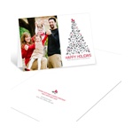 O Christmas Tree -- Recycled Photo Christmas Card