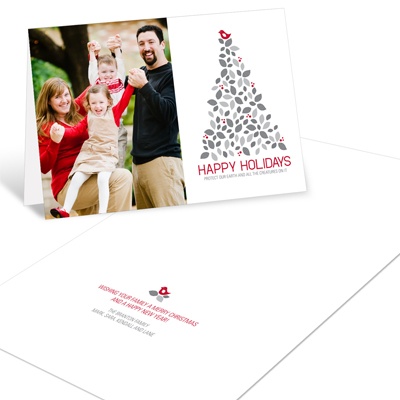 O Christmas Tree -- Recycled Photo Christmas Card