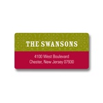 Warmest Seasons Greetings -- Christmas Address Label