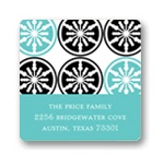 Stylish Snowflake Delight -- Christmas Address Label