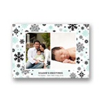 Falling Snowflakes -- Photo Christmas Card