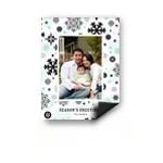 Falling Snowflakes -- Magnet Photo Christmas Card