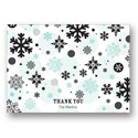 Falling Snowflakes -- Christmas Thank You Card