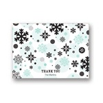 Falling Snowflakes -- Christmas Thank You Card