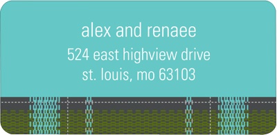 Dreaming of a Plaid Christmas - Christmas Address Label