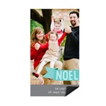 Noel Greeting Tag -- Photo Magnet Christmas Card