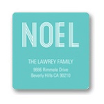 Noel Greeting Tag -- Christmas Address Label