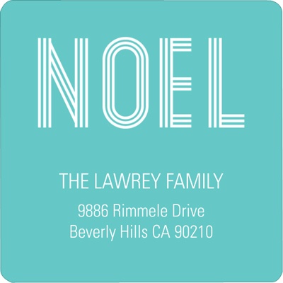 Noel Greeting Tag -- Christmas Address Label