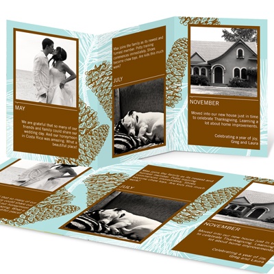 THE GOLDEN TICKET -- BOY PHOTO BIRTH ANNOUNCEMENT, 2in. x 4in. Folded Holiday Card