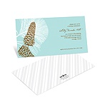 Sketched Pinecones -- Holiday Party Invitations
