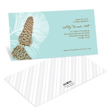 Sketched Pinecones -- Holiday Party Invitations