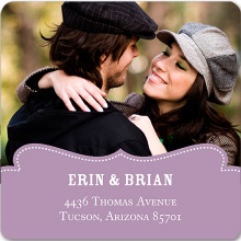 Shapely Frame -- Save the Date Address Labels