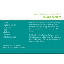 Homemade Holiday Goodies -- Horizontal Recipe Christmas Card