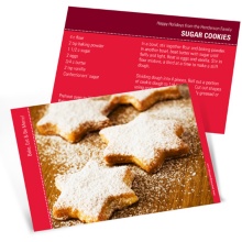Homemade Holiday Goodies -- Horizontal Recipe Photo Christmas Card