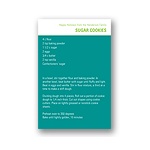 Homemade Holiday Goodies -- Vertical Recipe Christmas Card
