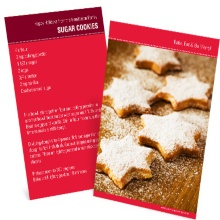 Homemade Holiday Goodies -- Vertical Recipe Photo Christmas Card
