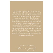 Warmest Greetings -- Vertical Christmas Letter Insert