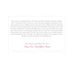Seasons Greetings -- Horizontal Christmas Letter Insert