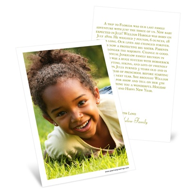 Spread the News -- Vertical Christmas Letter Insert