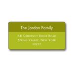 Simple Greens -- Christmas Address Label