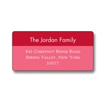 Simple Reds -- Christmas Address Label