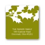 Christmas Holly Cut-Outs -- Christmas Address Label