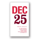 Mark the Date in Red -- Christmas Party Invitation
