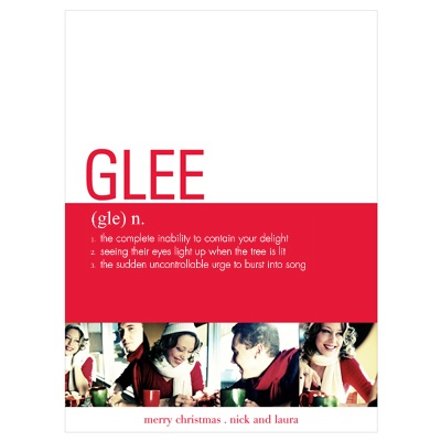 Glee Definition -- Holiday Photo Cards