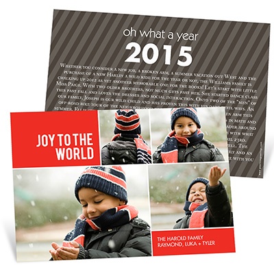 THE GOLDEN TICKET -- BOY PHOTO BIRTH ANNOUNCEMENT, 2in. x 4in. Folded Holiday Card
