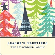 Multicolor Tree Prints 