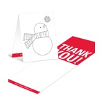 Snowman Portrait -- Kids Christmas Card