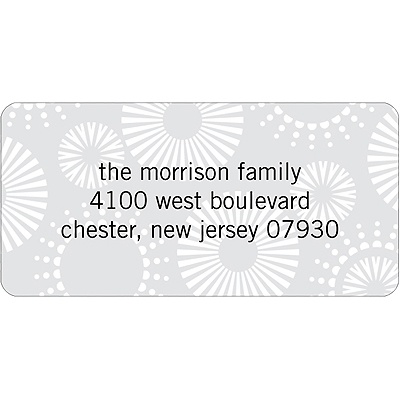 Floating Circles -- Halloween Address Label