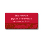 Elegant Leaves -- Unique Address Label