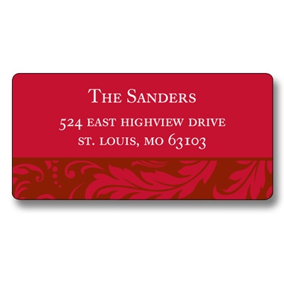 Elegant Leaves -- Unique Address Label