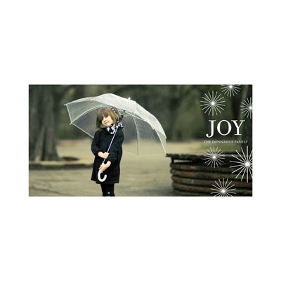 Radiant Christmas Stars -- Photo Christmas Cards